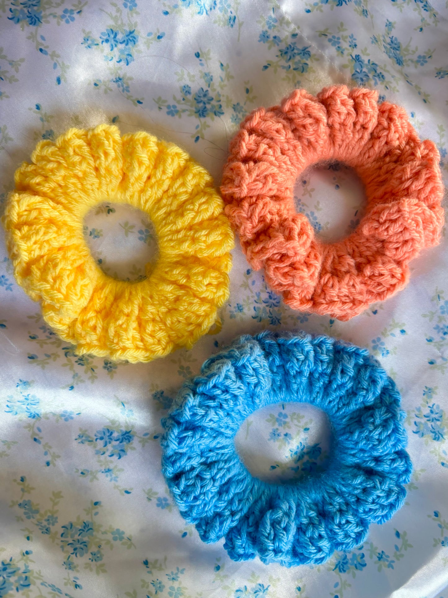 Spring Bloom Scrunchie Set