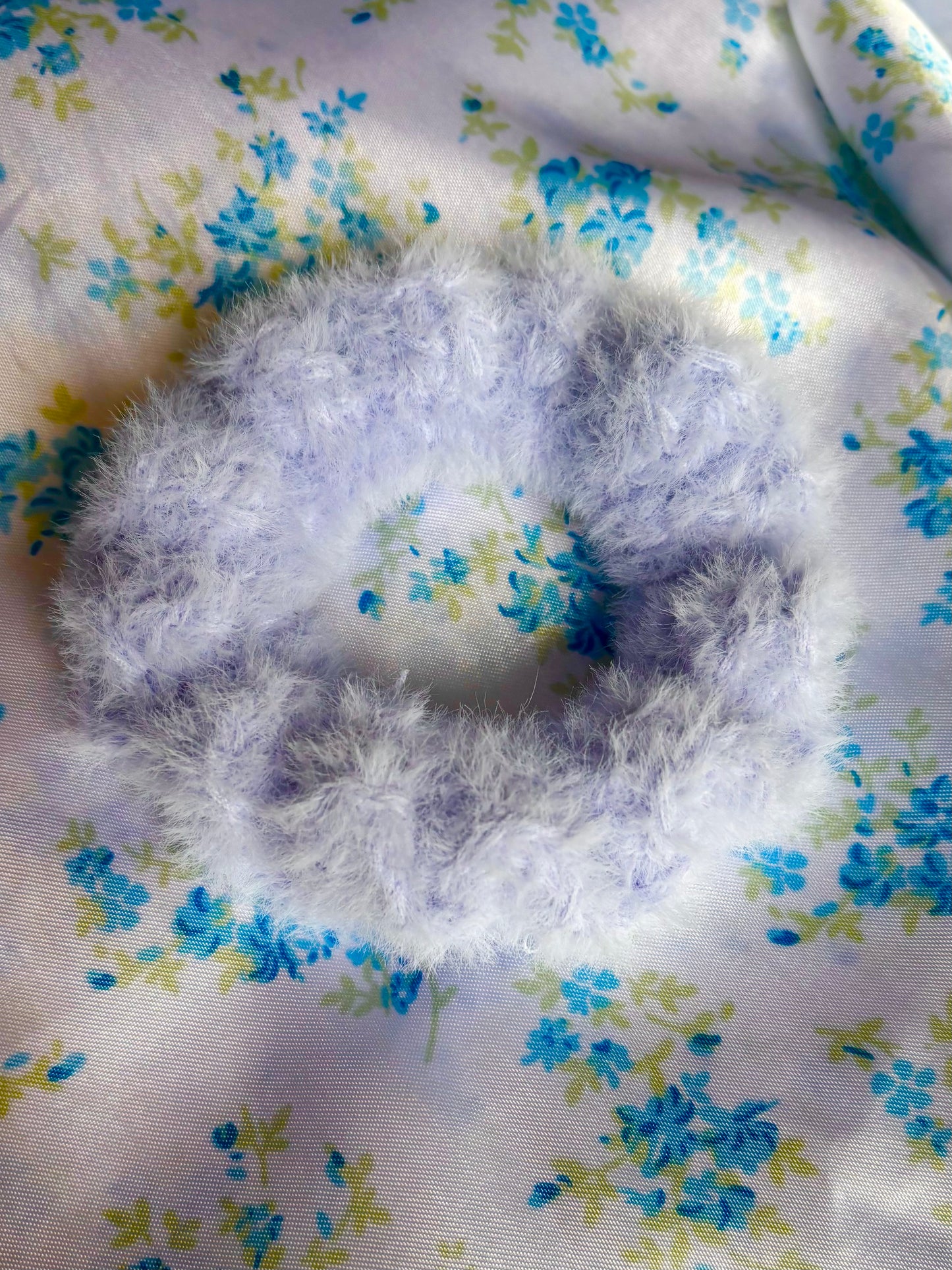 Fuzzy Cloud Scrunchies
